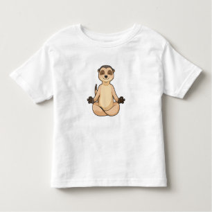 Meerkat op Yoga Meditation Kinder Shirts