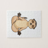 Meerkat op Yoga Meditation Legpuzzel (Horizontaal)