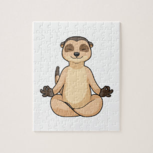 Meerkat op Yoga Meditation Legpuzzel