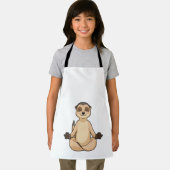 Meerkat op Yoga Meditation Schort (Insitu)