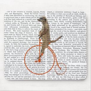 Meerkat over Oranje Penny Farthing Muismat