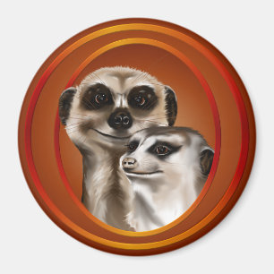 Meerkat Paar-Magneten Magneet