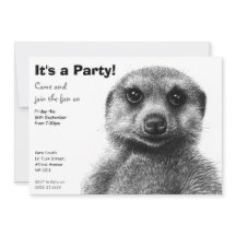 Meerkat Party Invitation