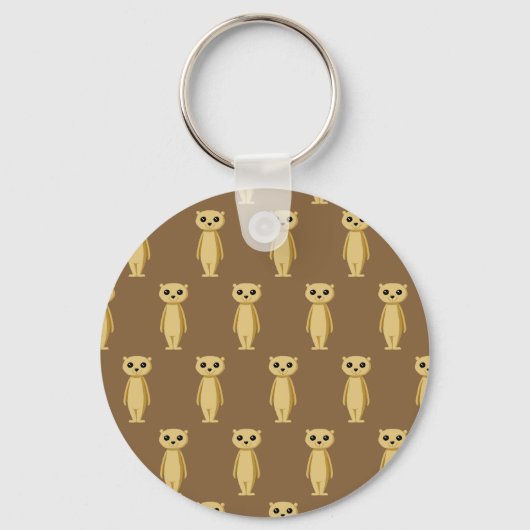 Meerkat Pattern. Sleutelhanger (Voorkant)