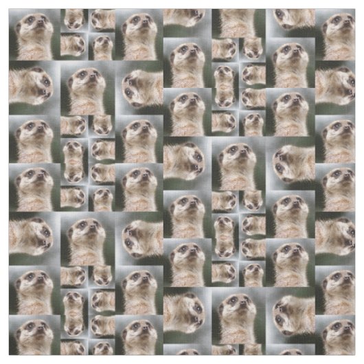 Meerkat Pattern Stof (Swatch)