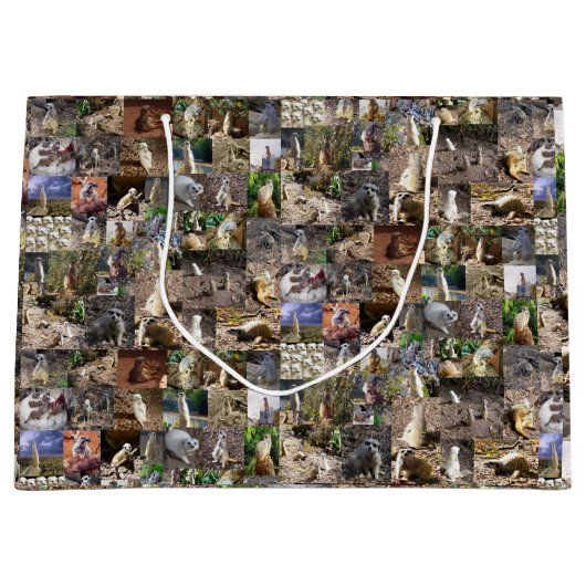 Meerkat Photo Collage Groot Cadeauzakje (Voorkant)