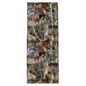 Meerkat Photo Collage Wijn Cadeautas (Achterkant)