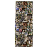 Meerkat Photo Collage Wijn Cadeautas (Voorkant)