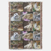 Meerkat Photo Collage Woven Throw Blanket Deken (Voorkant Verticaal)