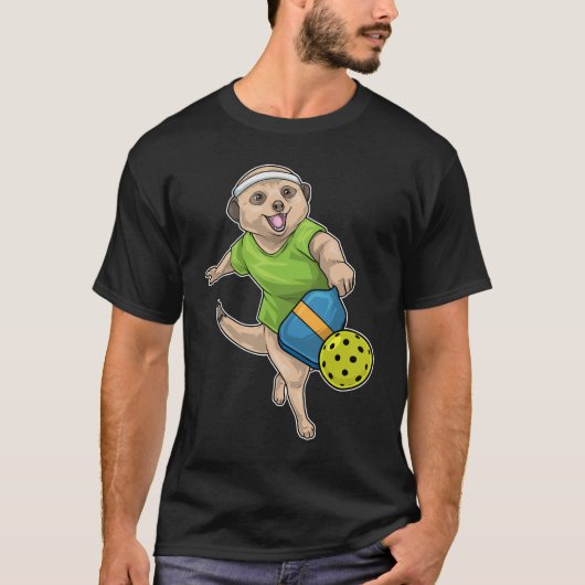 Meerkat Pickleball T-shirt (Voorkant)