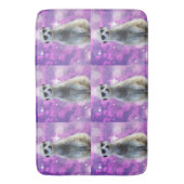 Meerkat Pink Paarse Sparkle Badmat (Voorkant Verticaal)
