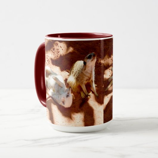 Meerkat Play Day Mok (Voorkant links)