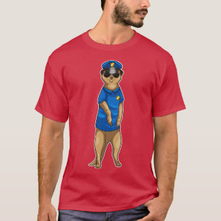 Meerkat Police Cop Sunbribribril T-shirt