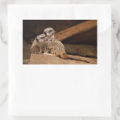Meerkat Rechthoek Sticker (Tas)