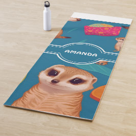 Meerkat Regenboog Kleurrijk Gepersonaliseerd Patro Yogamat