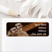 Meerkat Return Address Sticker (Insitu)