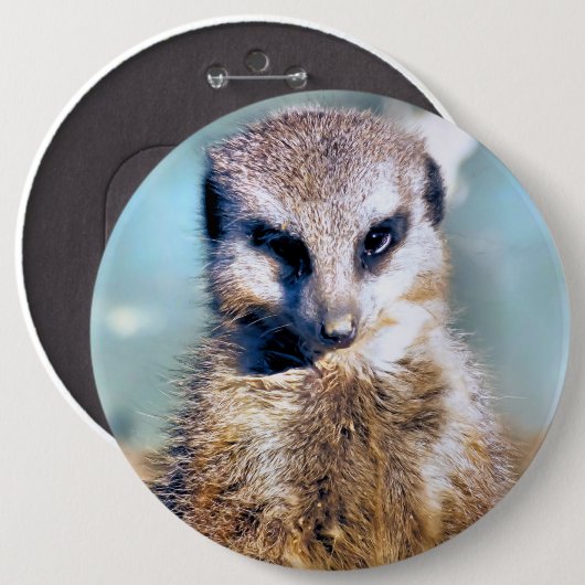 MEERKAT RONDE BUTTON 6,0 CM (Voorkant /achterkant)