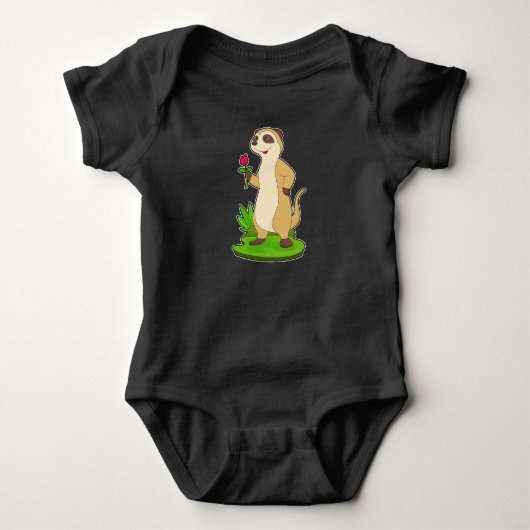 Meerkat Roos Romper (Voorkant)