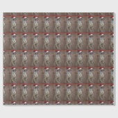 Meerkat Santa Claus Cadeaupapier (Vlak)