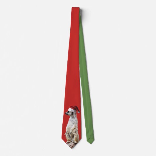 Meerkat Santa Claus Stropdas (Voorkant)