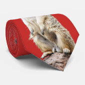 Meerkat Santa Claus Stropdas (Opgerold)