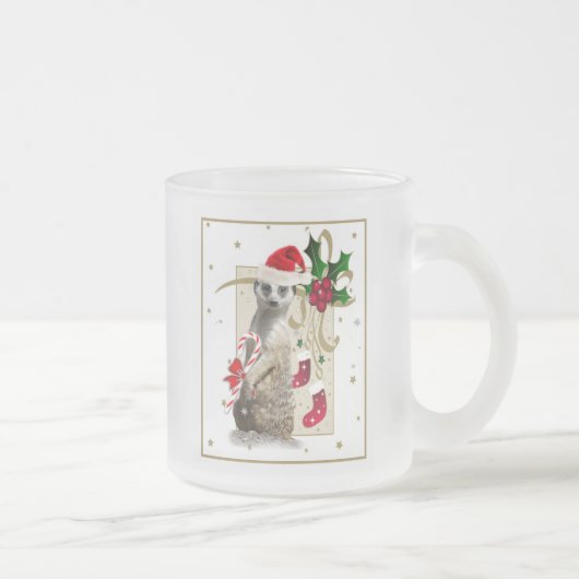 Meerkat Santa Matglas Koffiemok (Rechts)