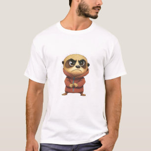 Meerkat Schattigee Schattige humoristische illustr T-shirt