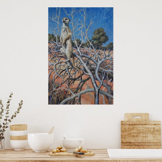 Meerkat sentinel - Kunstdruk Poster (Keuken)