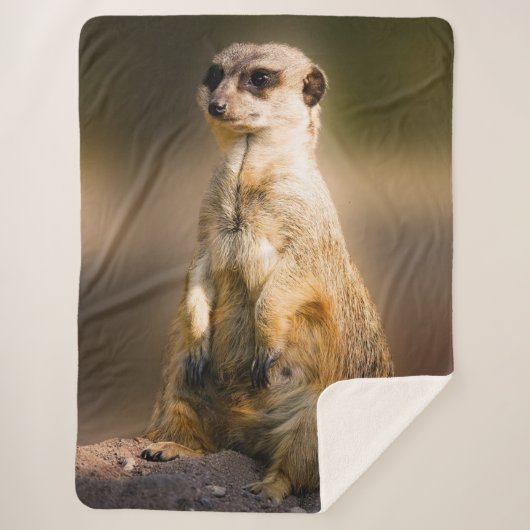 MEERKAT SHERPA DEKEN (Voorkant)