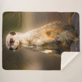 MEERKAT SHERPA DEKEN (Voorkant (horizontaal))