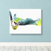 Meerkat silhouette canvas afdruk (Insitu (Houten vloer))