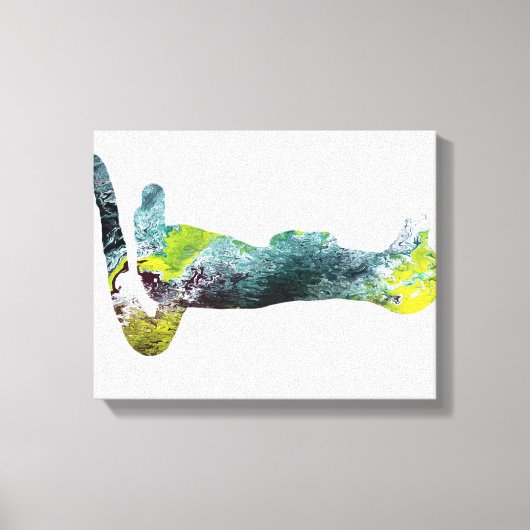 Meerkat silhouette canvas afdruk (Voorkant)