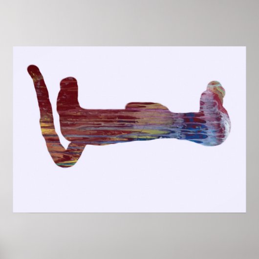 Meerkat silhouette poster (Voorkant)