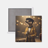 Meerkat Sinatra Magneet (Voorkant / Achterkant)