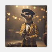 Meerkat Sinatra Magneet (Voorkant)