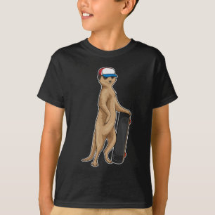 Meerkat Skateboard Sport T-shirt