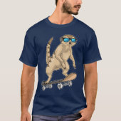 Meerkat Skateboard T-shirt (Voorkant)