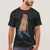 Meerkat Skier Ski T-shirt (Voorkant)