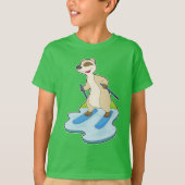 Meerkat Skier Ski T-shirt (Voorkant)