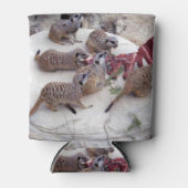 Meerkat Snack Time, Stubby Cooler. Blikjeskoeler (Voorkant)