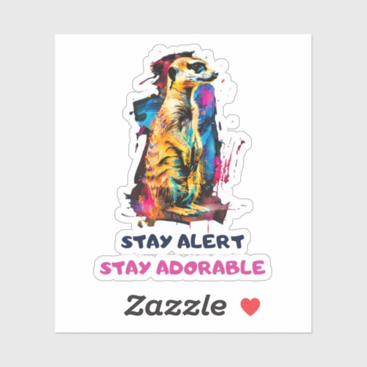 Meerkat Sticker (Vel)