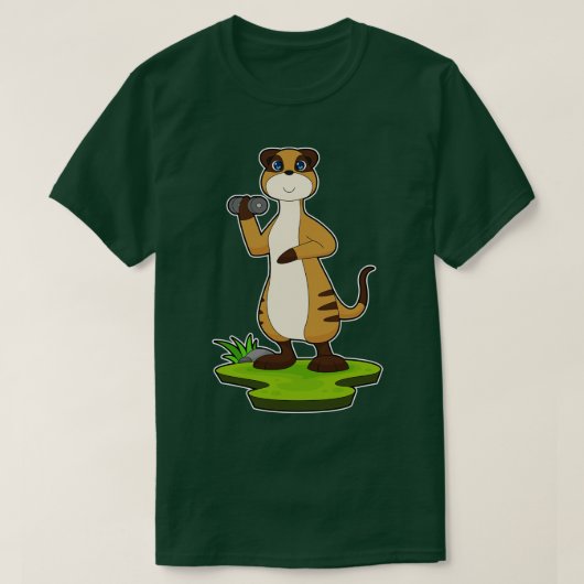 Meerkat Strength training Dumbbell T-shirt (Design voorkant)