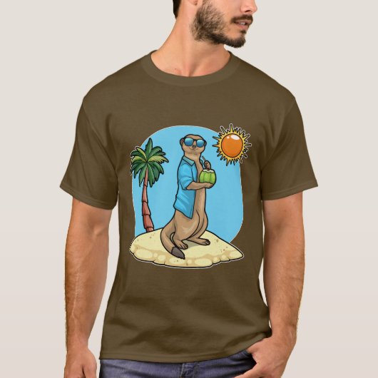 Meerkat Summer Coconut T-shirt (Voorkant)