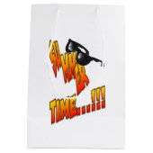 Meerkat Summer Time  Gift Bag Medium Cadeauzakje (Achterkant)