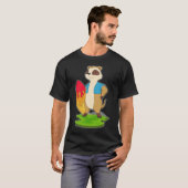 Meerkat Surfer Surfboard T-shirt (Voorkant volledig)