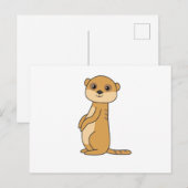 Meerkat Sweet Animals voor kinderen Briefkaart (Voorkant / Achterkant)