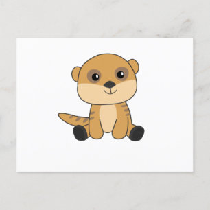 Meerkat Sweet Animals voor kinderen Briefkaart