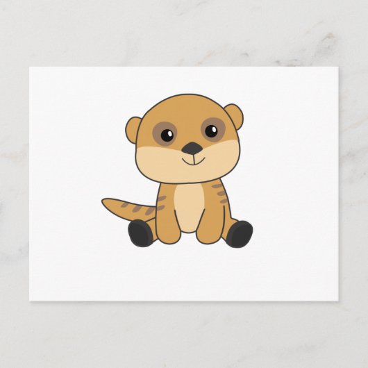 Meerkat Sweet Animals voor kinderen Briefkaart (Voorkant)