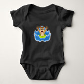 Meerkat Swimming Lifebuoy Romper (Voorkant)