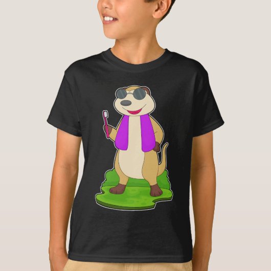 Meerkat-tandenborstel T-shirt (Voorkant)